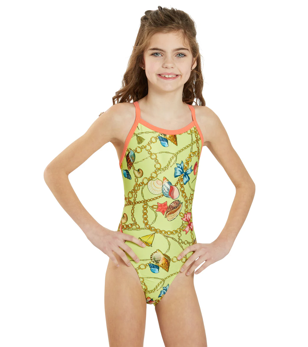 Sporti x Emma Weyant Monaco Treasures Thin Strap One Piece Swimsuit Youth (22-28) - Image 5