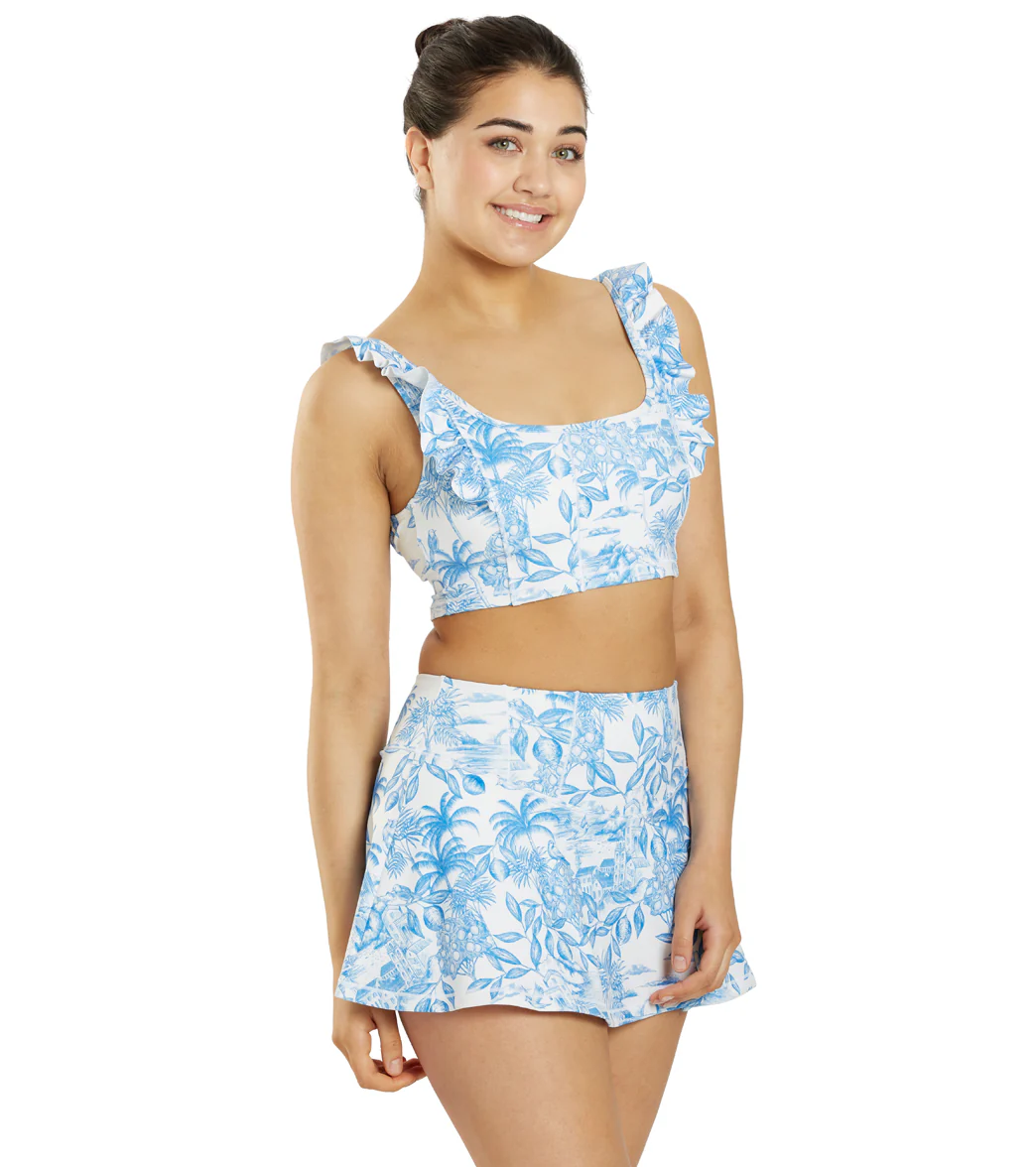 Sporti x Emma Weyant Riviera Ava Cropped Corset Tank - Image 9