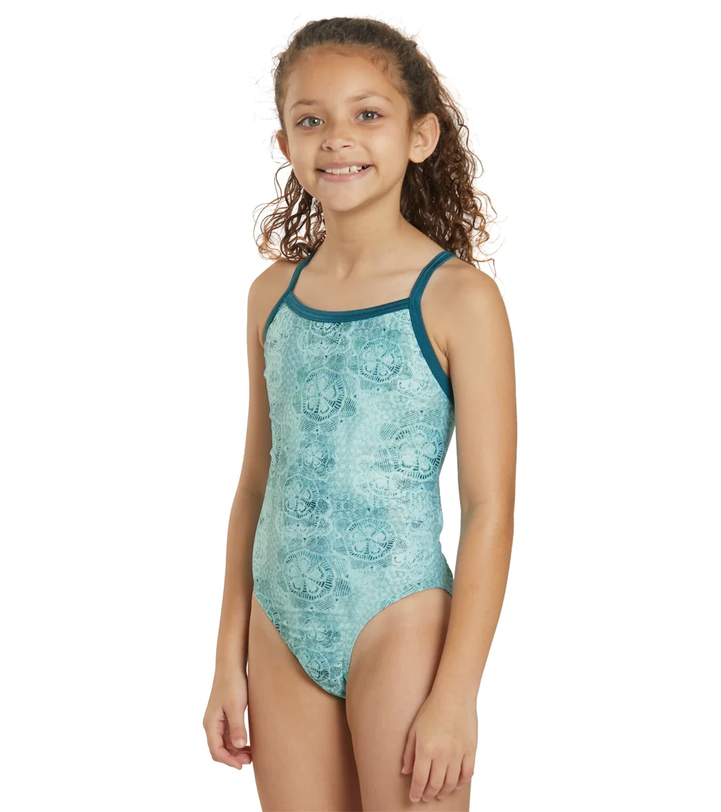 Sporti x Emma Weyant Sand Dollar Lace Thin Strap One Piece Swimsuit Youth (22-28) - Image 4