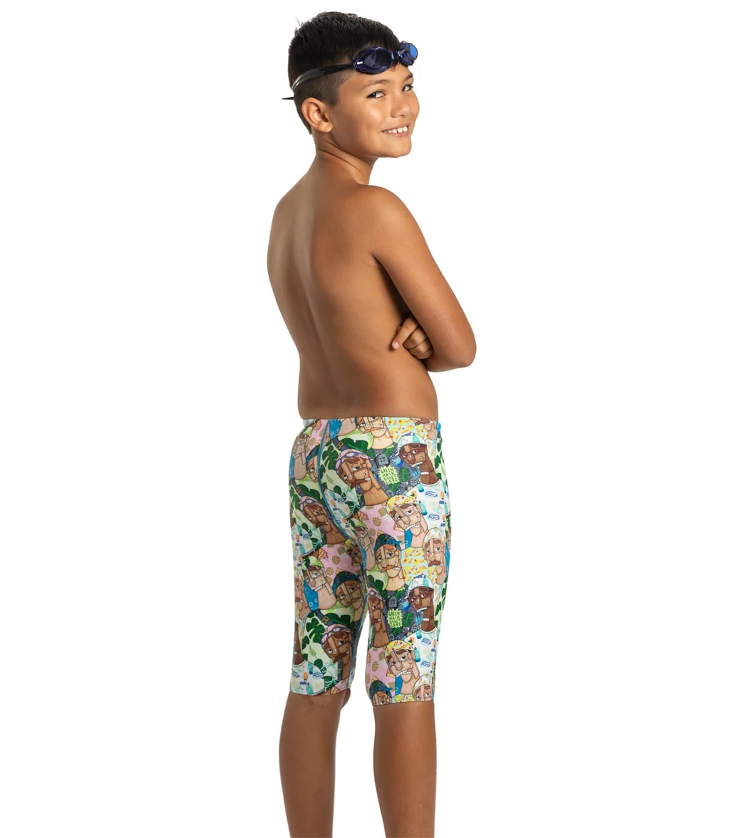 Sporti x Mat Chavez Limited Edition Chlorine Machines Jammer Swimsuit Youth (22-28) - Image 3