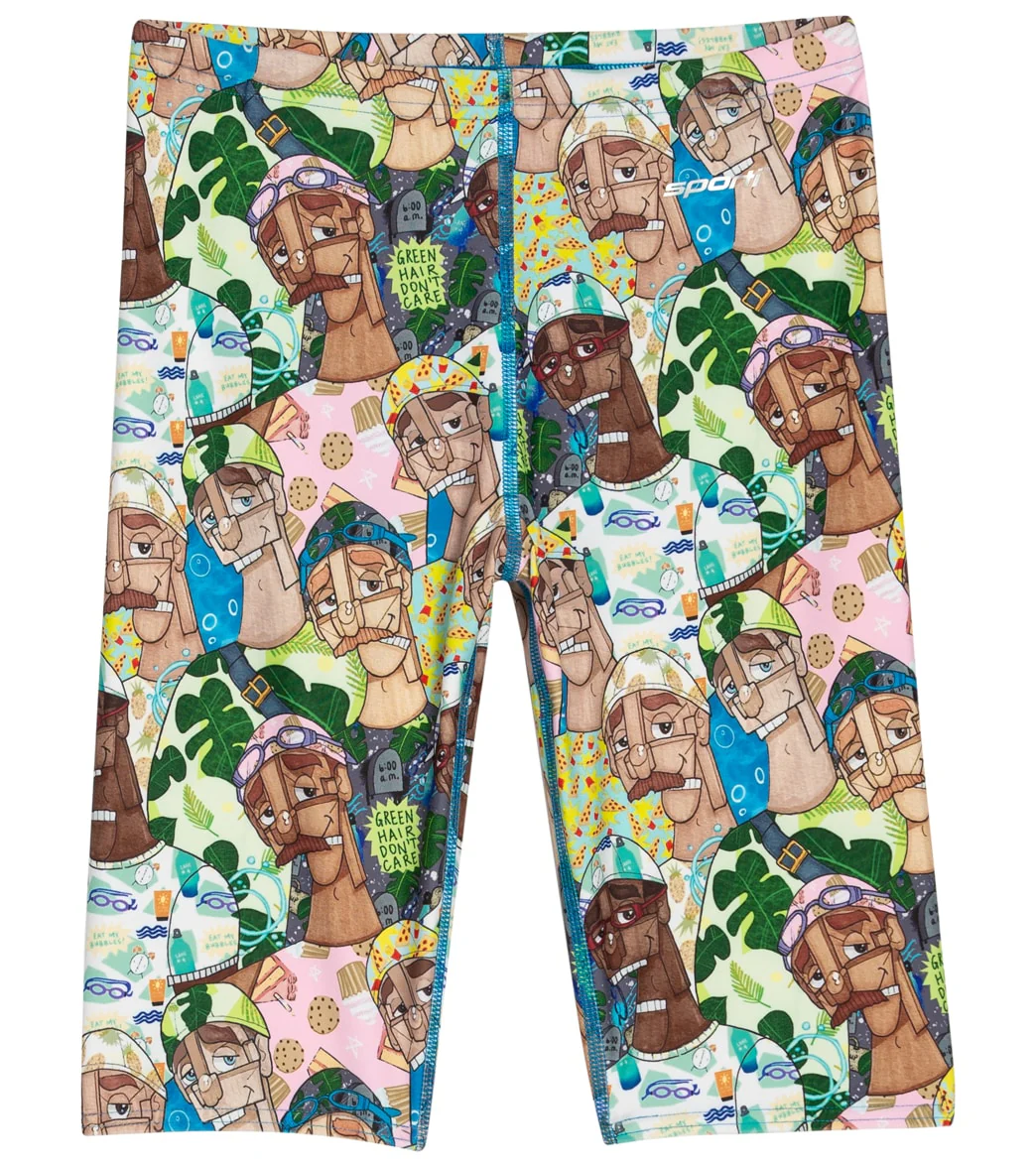 Sporti x Mat Chavez Limited Edition Chlorine Machines Jammer Swimsuit Youth (22-28) - Image 5