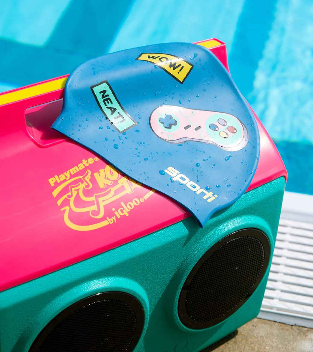 Sporti x Shaine Casas Arcade Party Silicone Swim Cap - Image 11
