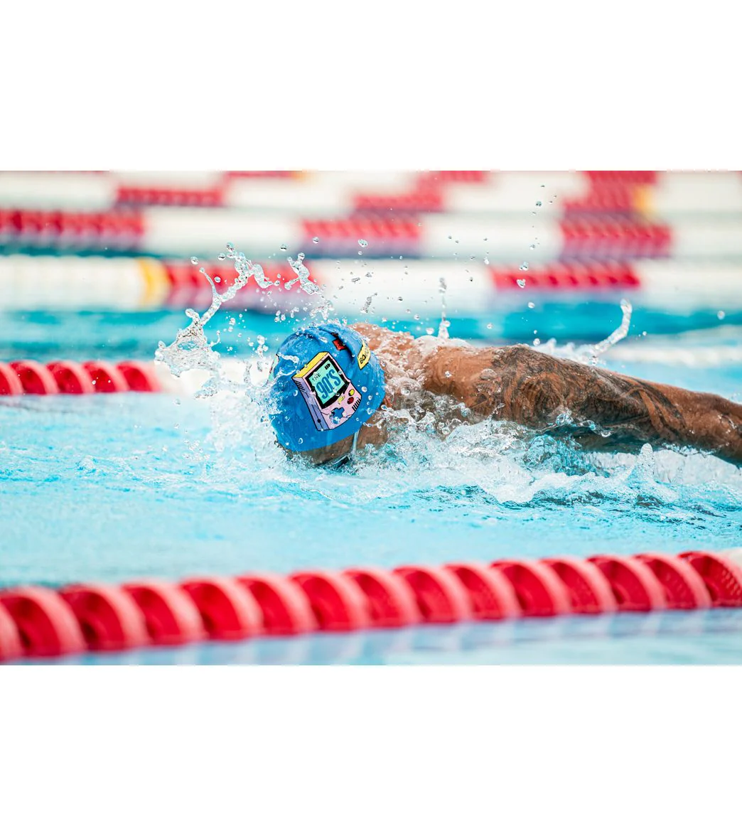 Sporti x Shaine Casas Arcade Party Silicone Swim Cap - Image 2