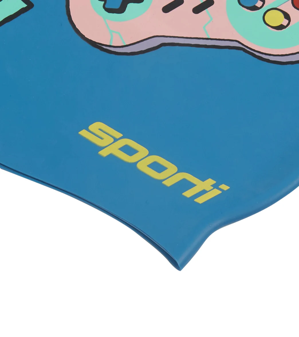 Sporti x Shaine Casas Arcade Party Silicone Swim Cap - Image 8