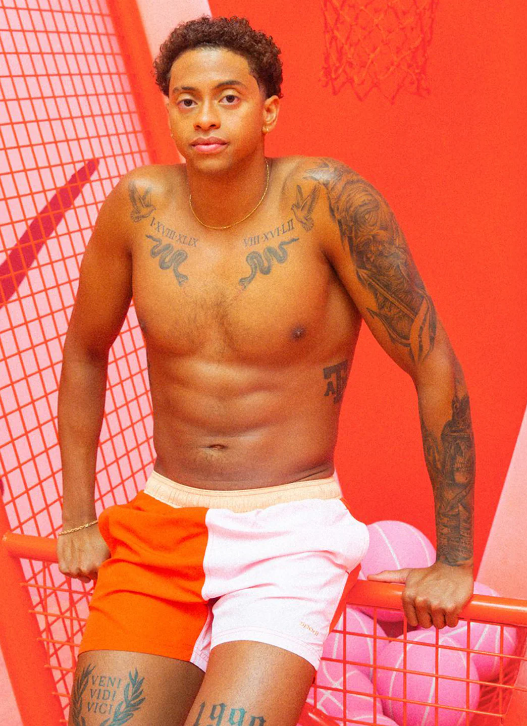 Sporti x Shaine Casas Cherry Lemonade 5'' Swim Trunk - Image 3