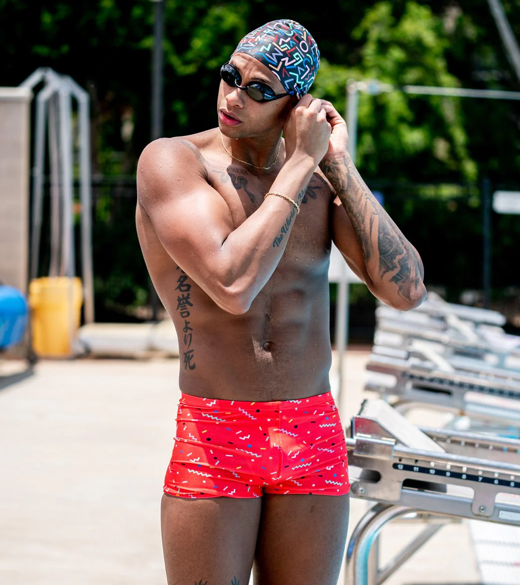 Sporti x Shaine Casas Confetti Square Leg Swimsuit (26-40) - Image 3