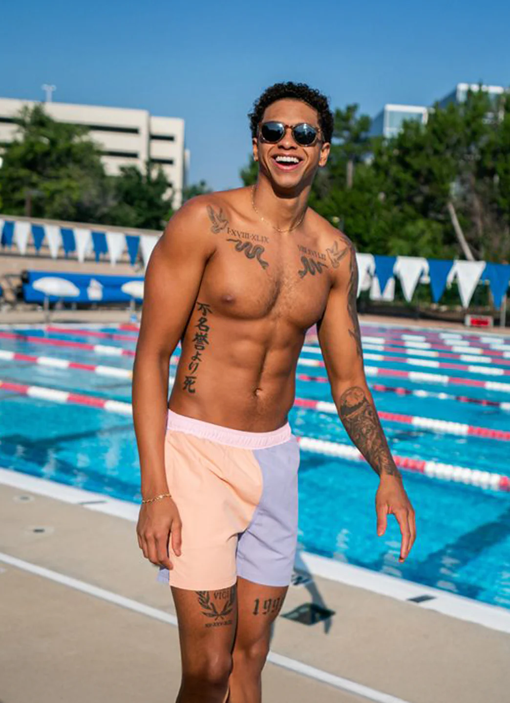 Sporti x Shaine Casas Lavender Lemonade 5'' Swim Trunk - Image 2