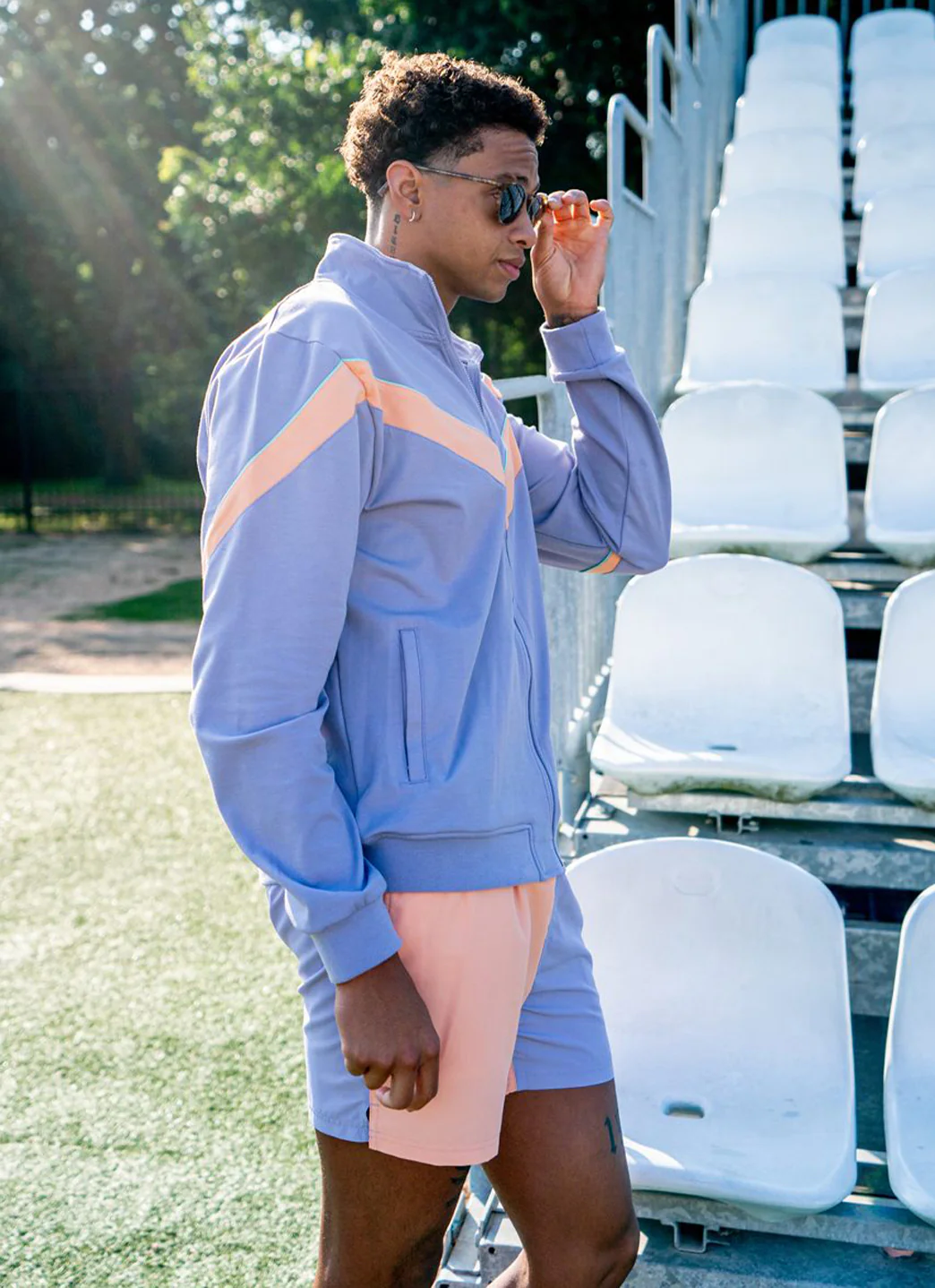 Sporti x Shaine Casas Lavender Lemonade 5'' Swim Trunk - Image 3