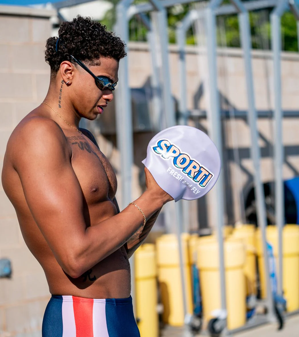 Sporti x Shaine Casas Sugar Rush Silicone Swim Cap - Image 3