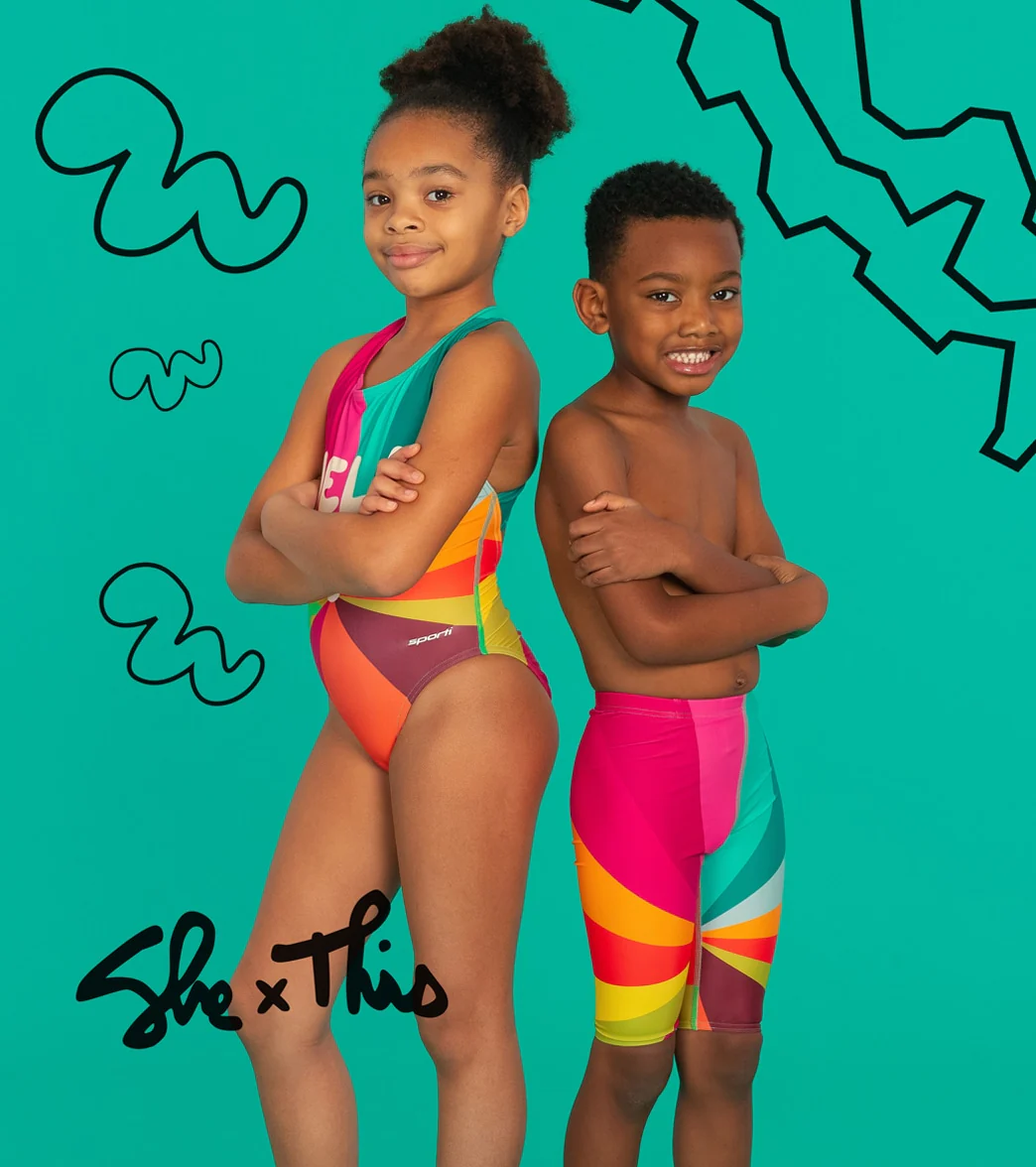Sporti x She Is This Limited Edition Melanin Jammer Swimsuit Youth (22-28) - Image 2