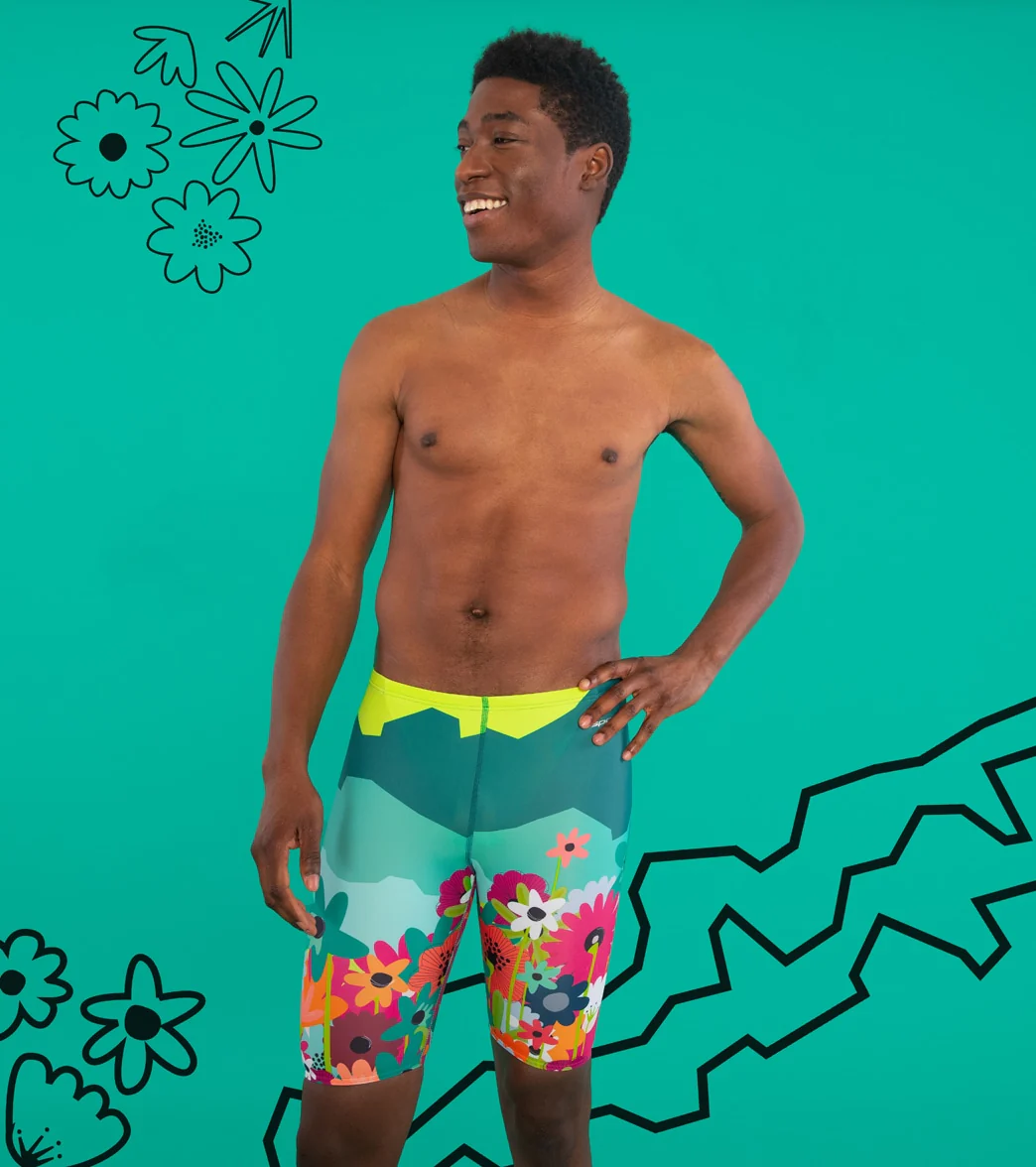 Sporti x She Is This Limited Edition Mountain Flower Jammer Swimsuit - Image 2