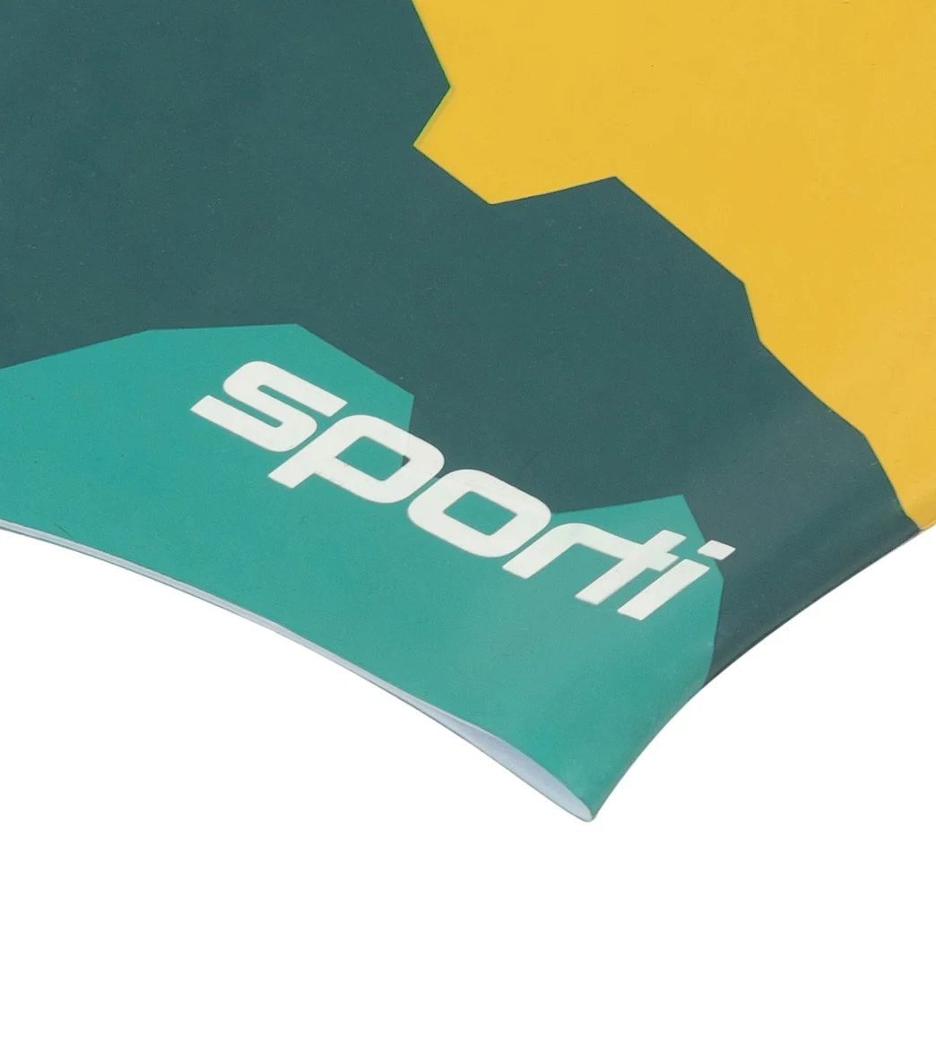 Sporti x She Is This Limited Edition Mountain Long Hair Bun Silicone Swim Cap - Image 4