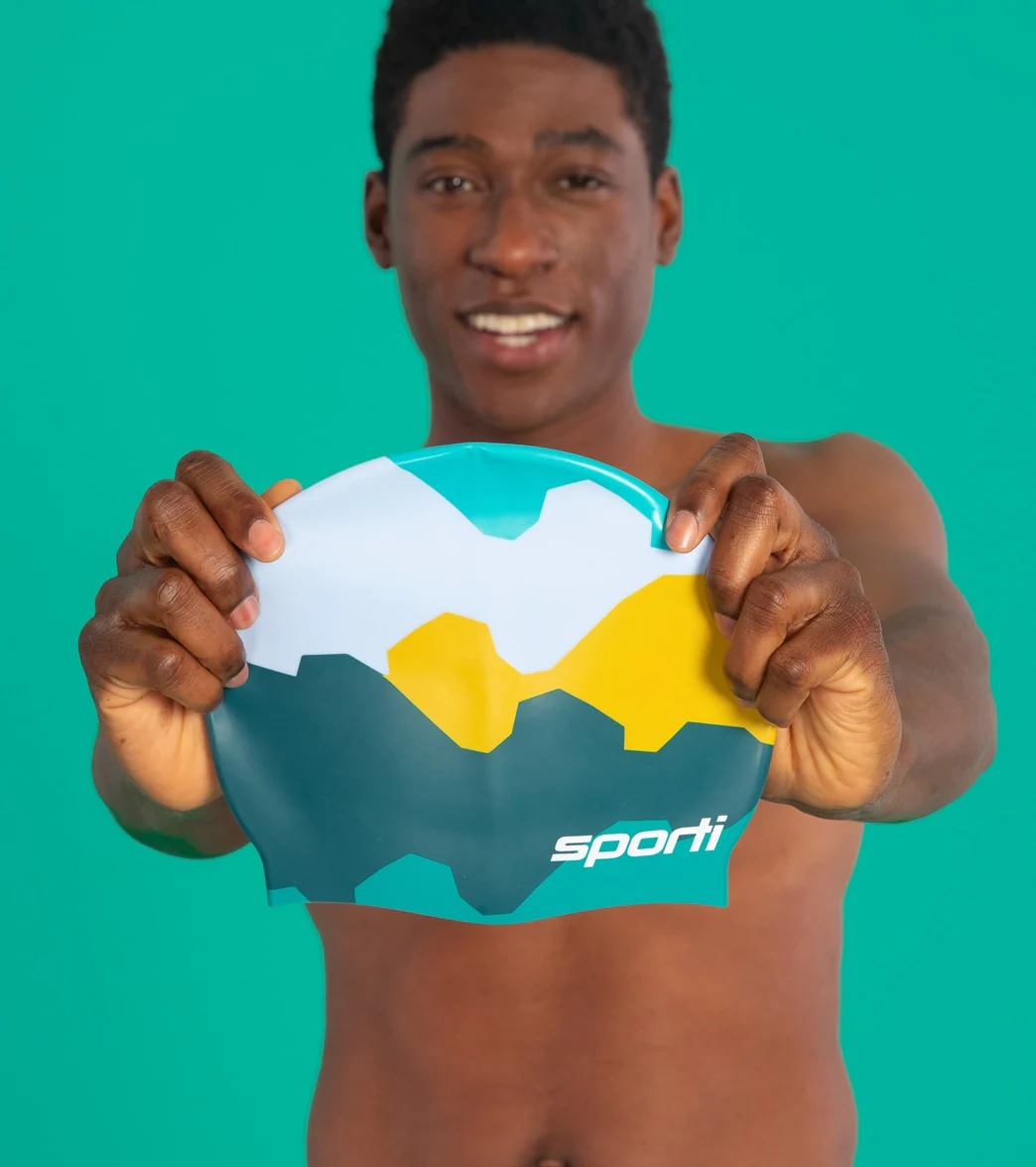 Sporti x She Is This Limited Edition Mountain Silicone Swim Cap - Image 8