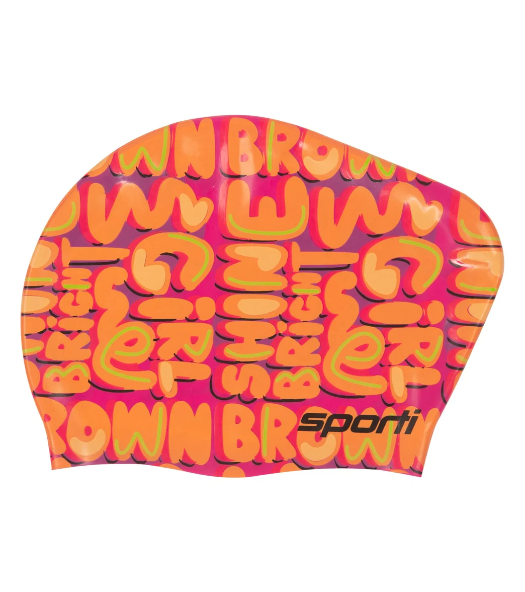 Sporti x She Is This Limited Edition Shine Bright Long Hair Bun Silicone Swim Cap - Image 2