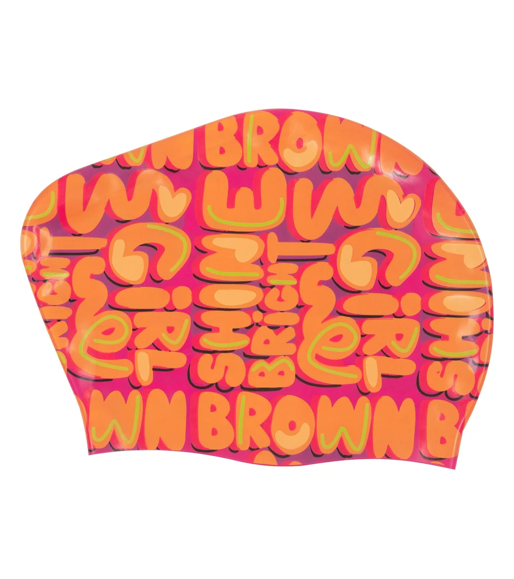 Sporti x She Is This Limited Edition Shine Bright Long Hair Bun Silicone Swim Cap - Image 3