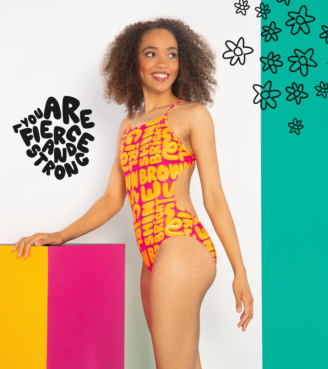 Sporti x She Is This Limited Edition Shine Bright Micro Back One Piece Swimsuit - Image 2