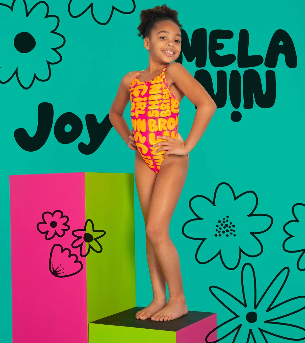 Sporti x She Is This Limited Edition Shine Bright Thin Strap One Piece Swimsuit Youth (22-28) - Image 2