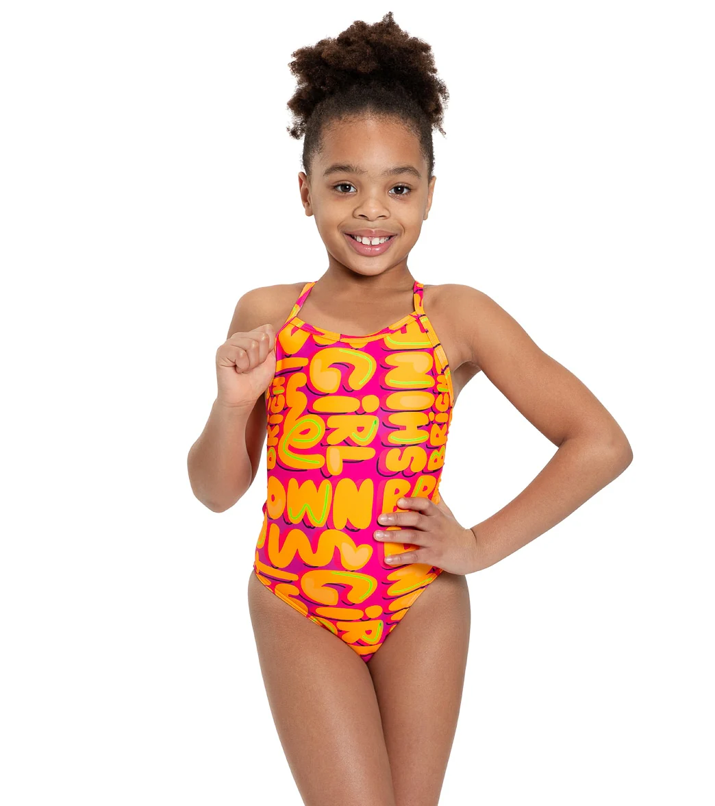 Sporti x She Is This Limited Edition Shine Bright Thin Strap One Piece Swimsuit Youth (22-28) - Image 3