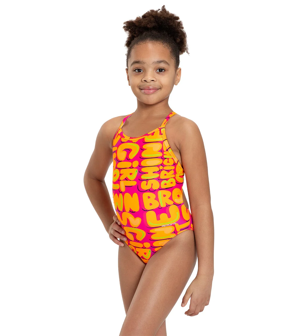 Sporti x She Is This Limited Edition Shine Bright Thin Strap One Piece Swimsuit Youth (22-28) - Image 6