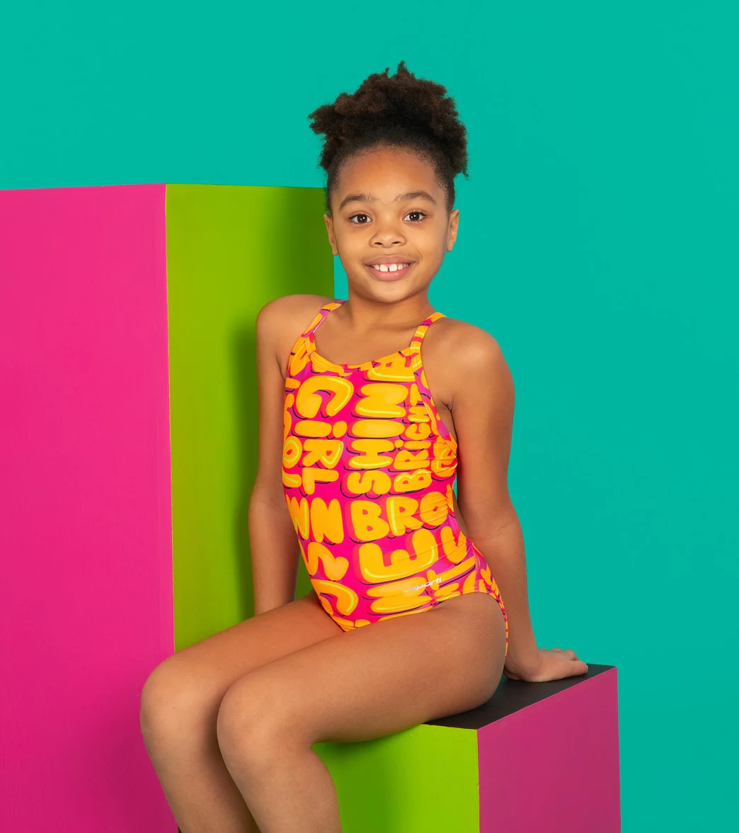 Sporti x She Is This Limited Edition Shine Bright Thin Strap One Piece Swimsuit Youth (22-28) - Image 9