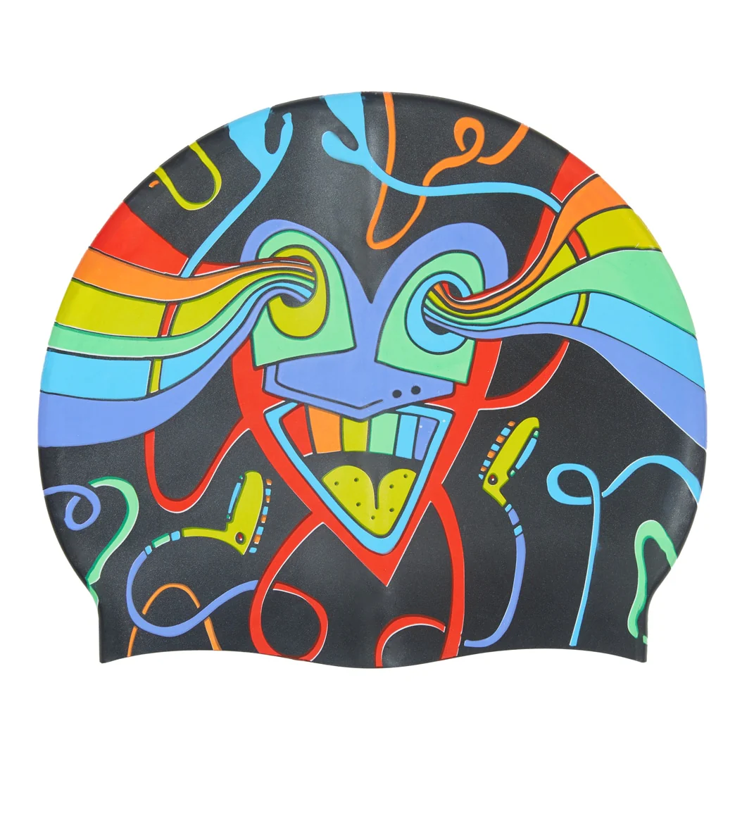 Sporti x Tyler Wallach Limited Edition Heart Silicone Swim Cap - Image 4