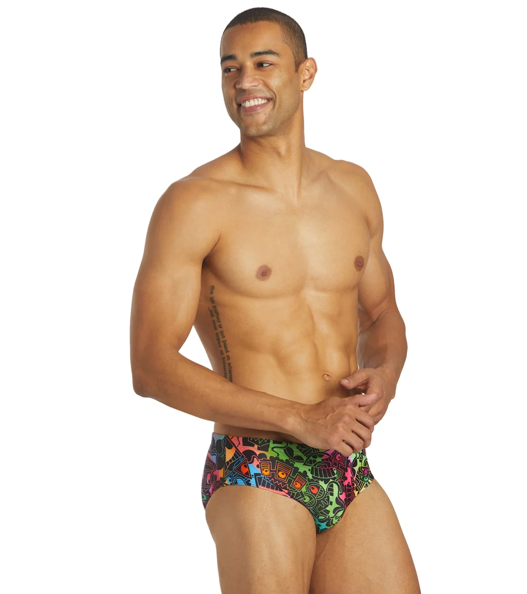 Sporti x Tyler Wallach Limited Edition Rainbow Rave Brief Swimsuit - Image 5