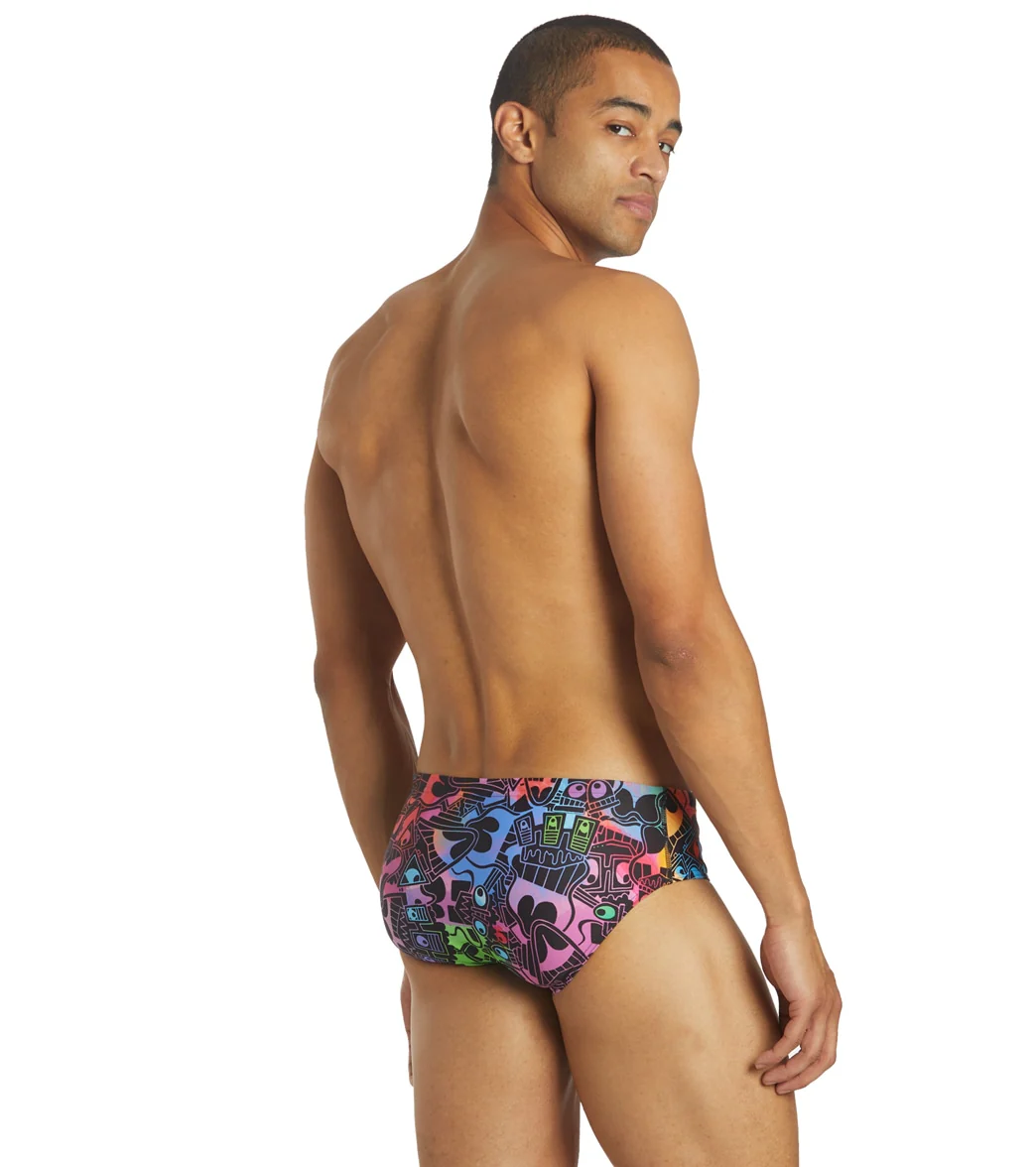 Sporti x Tyler Wallach Limited Edition Rainbow Rave Brief Swimsuit - Image 6