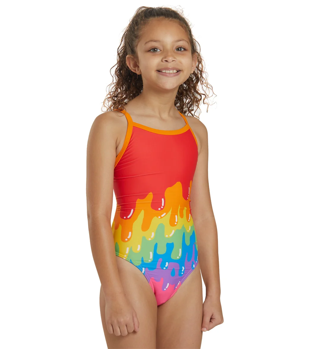 Sporti x Tyler Wallach Limited Edition Studio Drip Thin Strap One Piece Swimsuit Youth (22-28) - Image 2