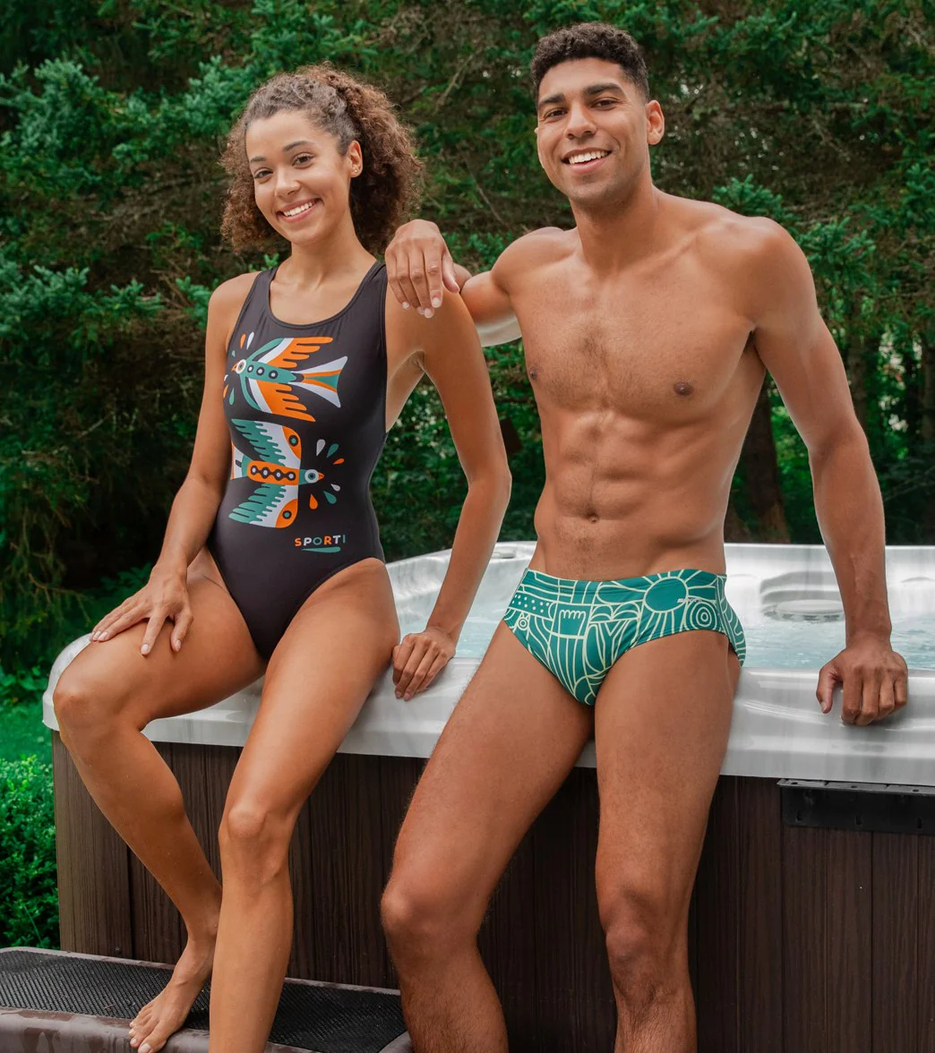 Sporti x Wyatt Hersey Limited Edition Bloom Brief Swimsuit (26-40) - Image 2