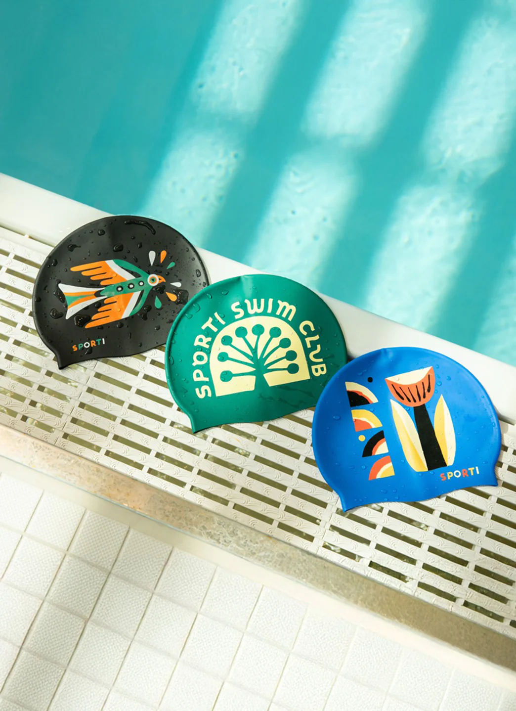 Sporti x Wyatt Hersey Limited Edition Equinox Silicone Swim Cap - Image 4