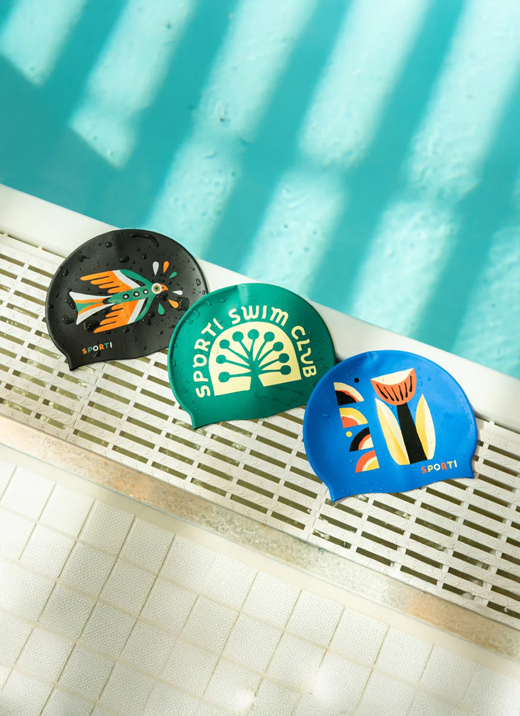Sporti x Wyatt Hersey Limited Edition Passage Silicone Swim Cap - Image 2