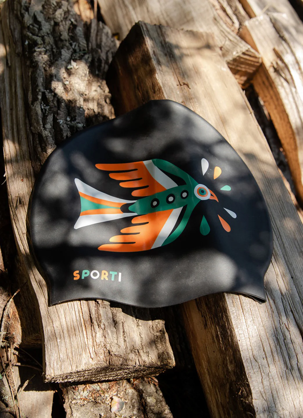 Sporti x Wyatt Hersey Limited Edition Passage Silicone Swim Cap - Image 3