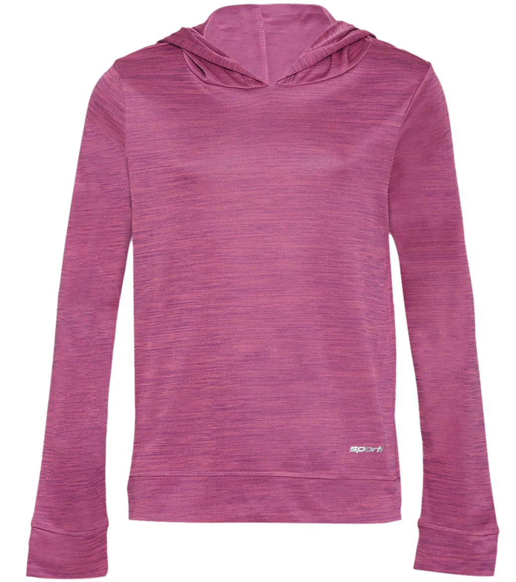 Sporti Youth Unisex L/S Hooded UPF 50+ Sun Shirt - Image 4