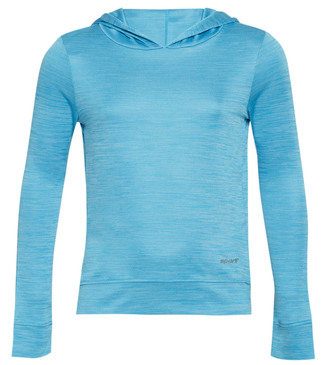 Sporti Youth Unisex L/S Hooded UPF 50+ Sun Shirt - Image 8
