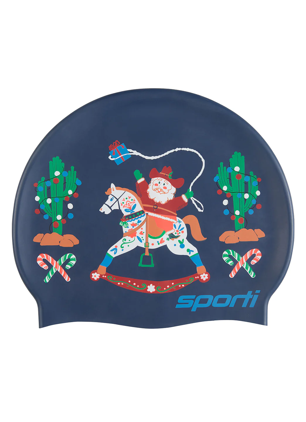 Sporti Yule Tide Wrangler Silicone Swim Cap - Image 6