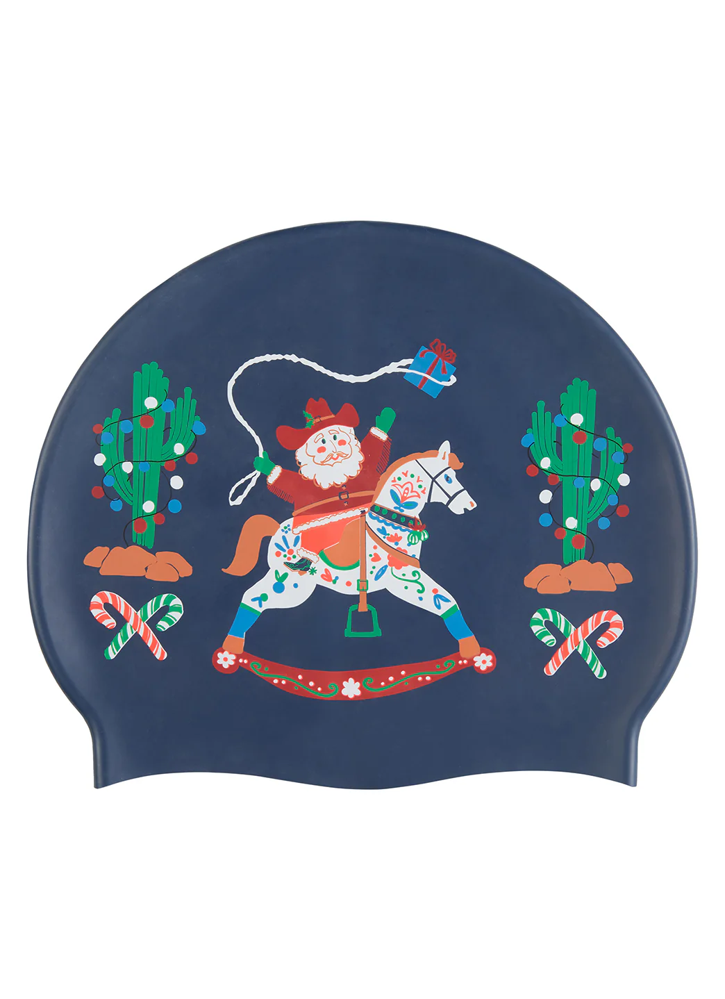 Sporti Yule Tide Wrangler Silicone Swim Cap - Image 8