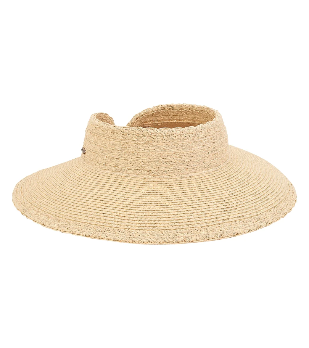 Sun N Sand Paperbraid Rollup Visor w/ Fancy Edge Trim - Image 3