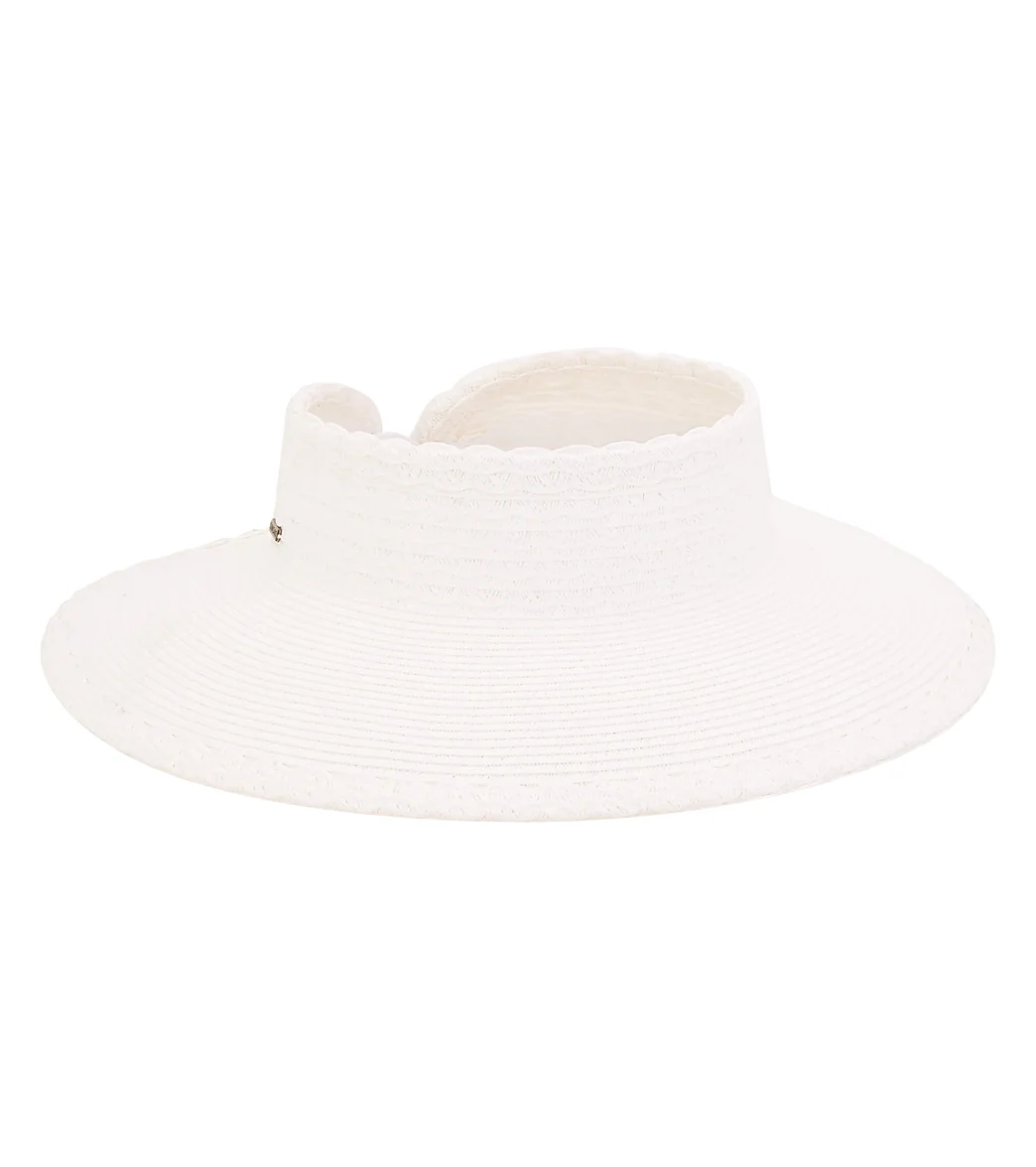 Sun N Sand Paperbraid Rollup Visor w/ Fancy Edge Trim - Image 6