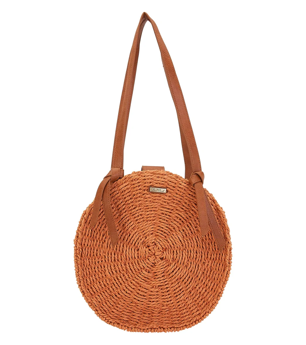 Sun N Sand Round Straw Shoulder Tote - Image 3