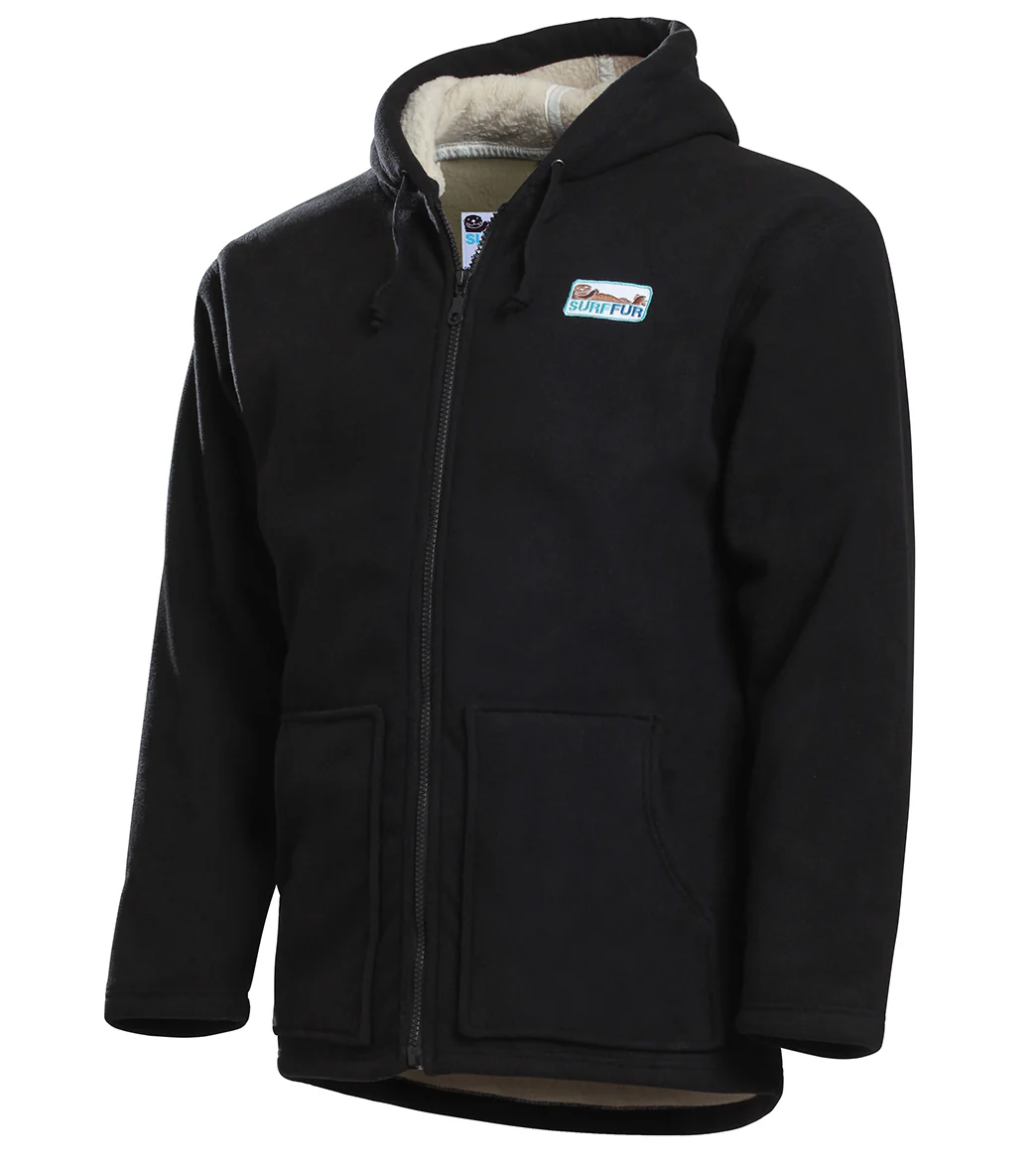 Surf-fur Unisex SurfCheck Fleece-Lined Water Proof Hooded Jacket - Image 9