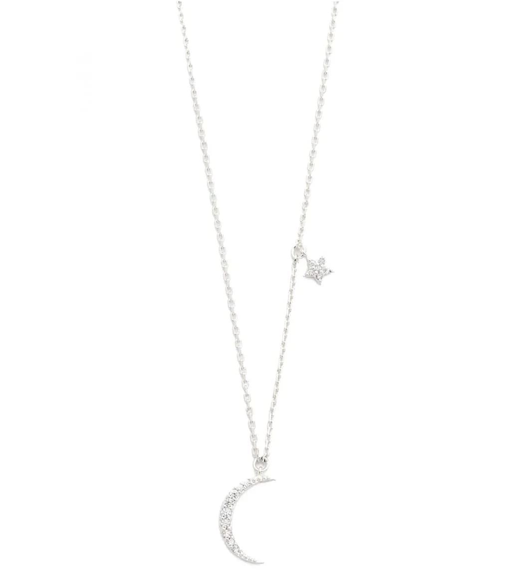 TAI Jewelry Moon Pendant with Star Charm - Image 4