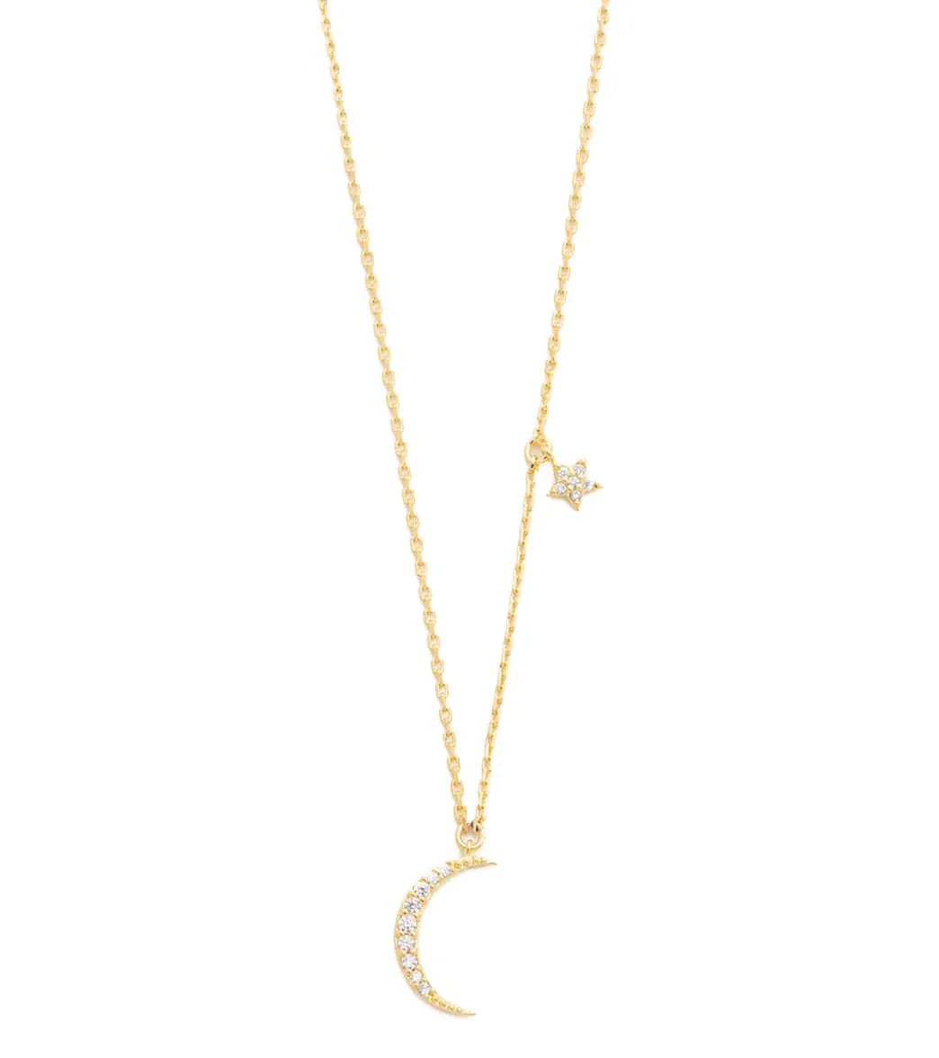 TAI Jewelry Moon Pendant with Star Charm - Image 8