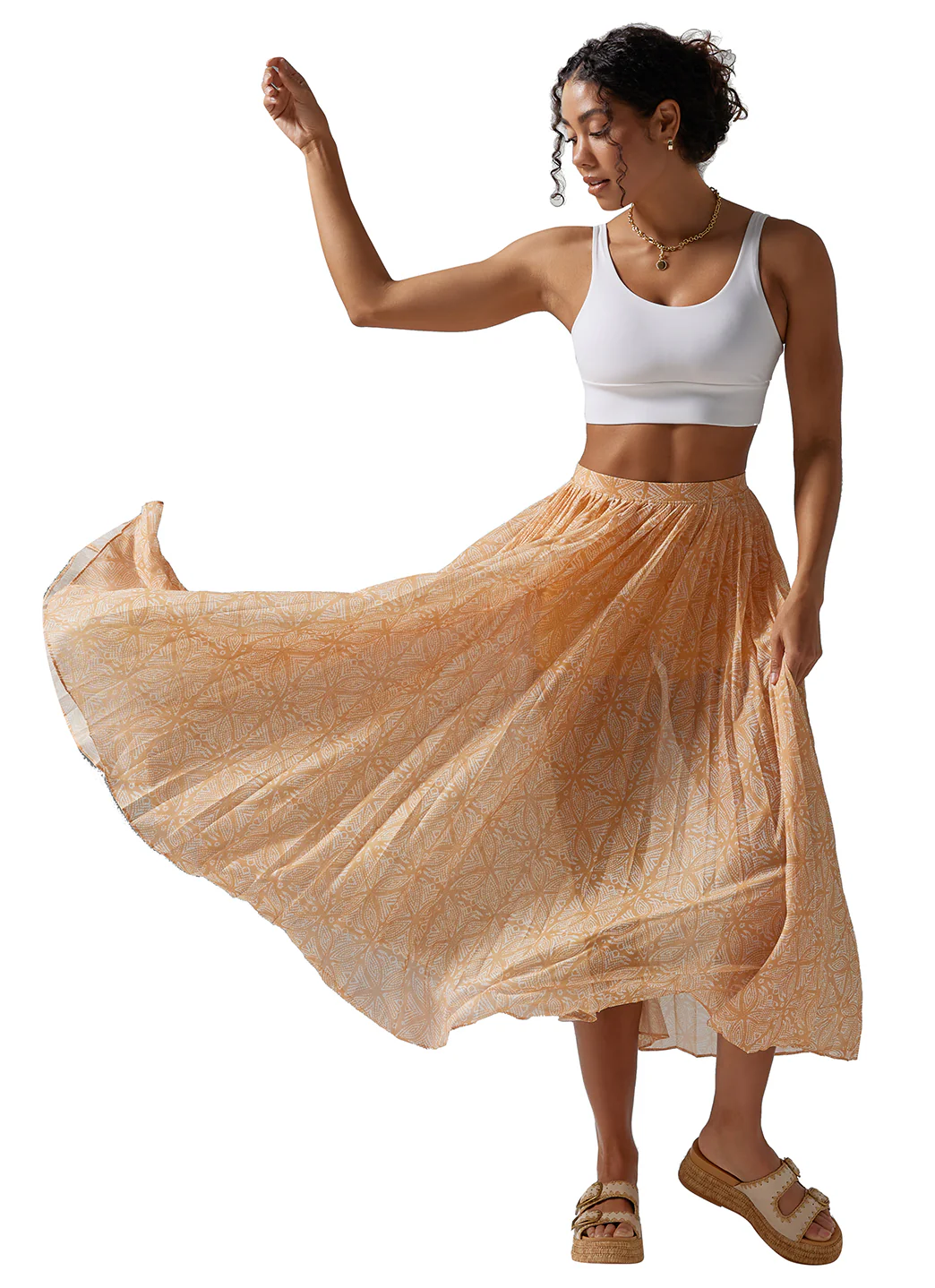Tavi Pleated Active Coverup Skirt - Image 6
