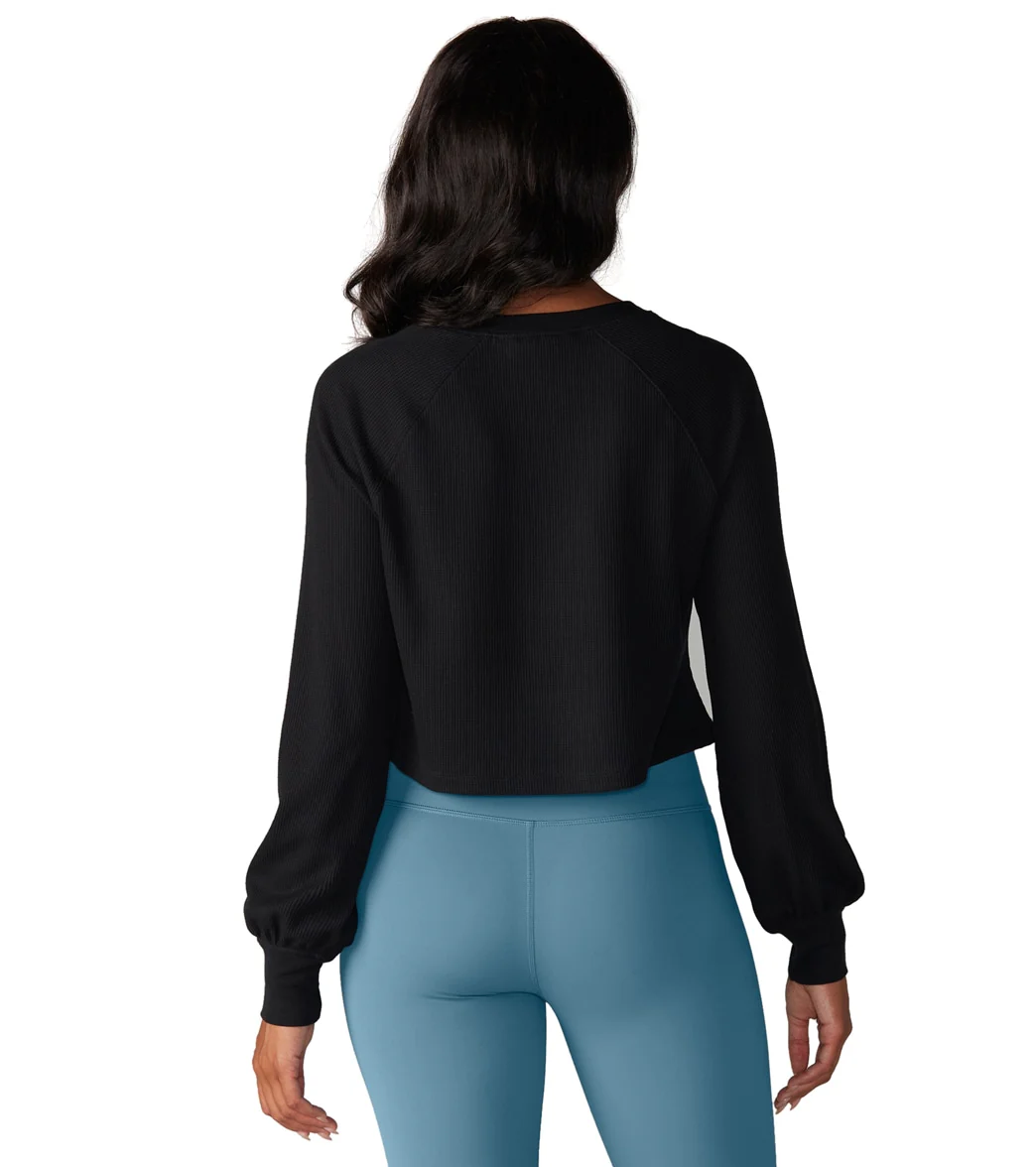 Tavi Waffle Knit Crop Long Sleeve - Image 10