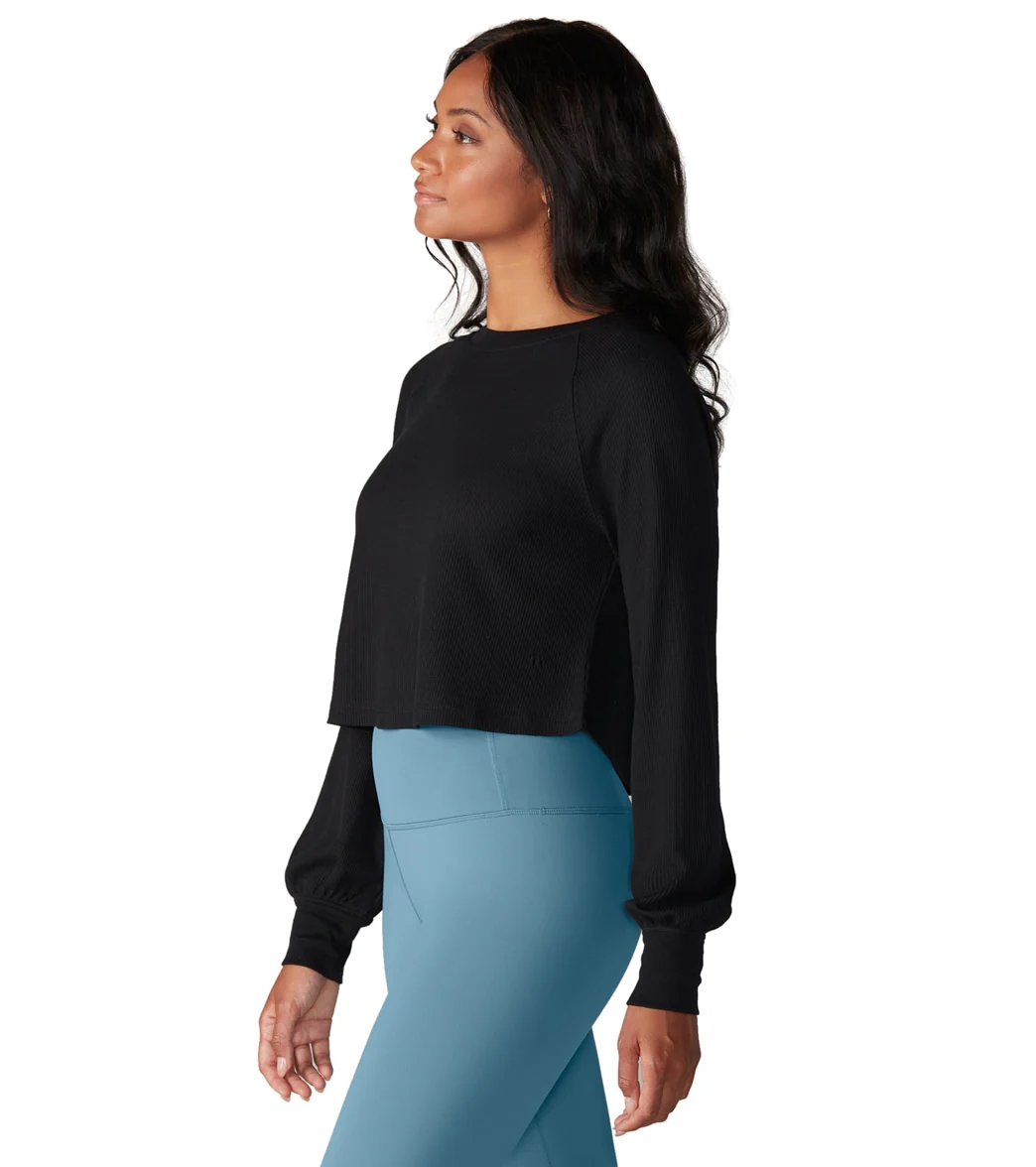 Tavi Waffle Knit Crop Long Sleeve - Image 9