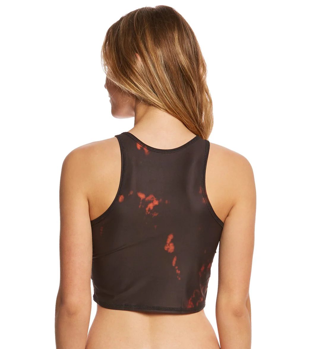 Teeki Buffalo Princess Black Mermaid Yoga Crop Top - Image 5