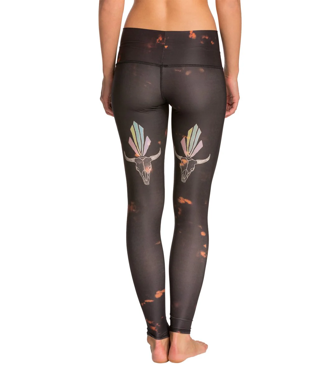 Teeki Buffalo Princess Black Yoga Leggings - Image 3