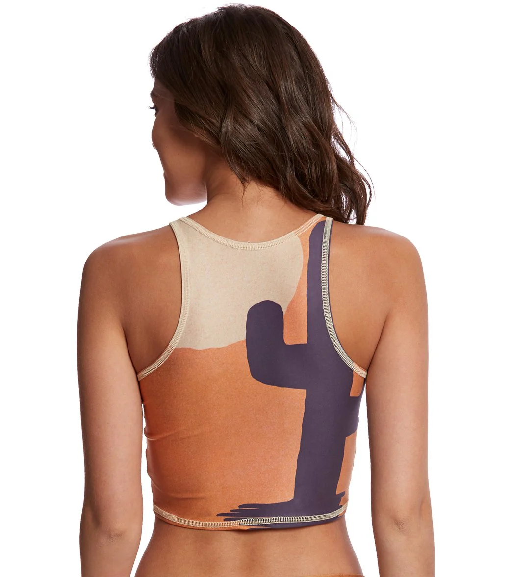 Teeki Coyote Moon Dusk Mermaid Crop Top