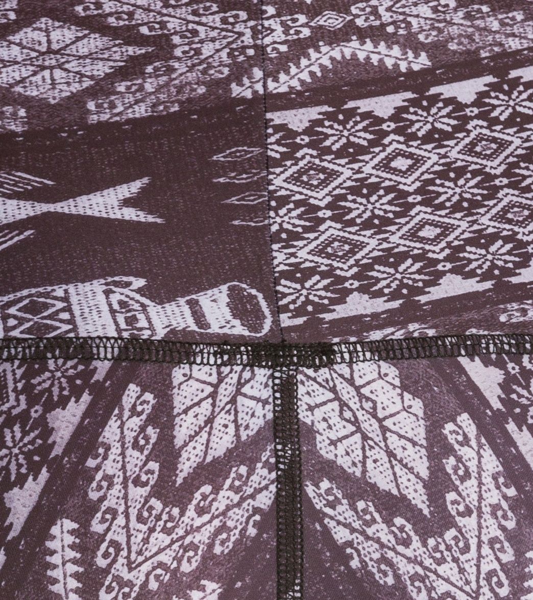 Teeki Diamond Tribe Charcoal Hot Yoga Pants - Image 5