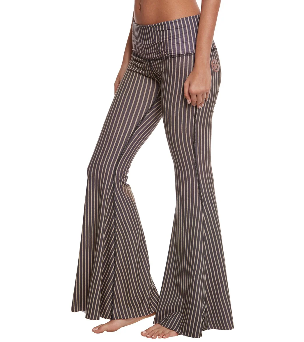Teeki Dust & Gold Bell Bottom Yoga Pants - Image 2